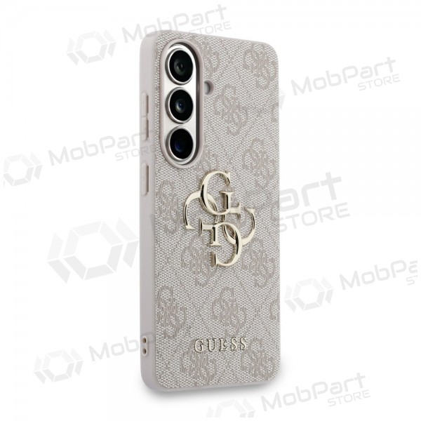 Samsung Galaxy S26 kotelo - Guess PU 4G Metal Logo (vaaleanpunainen)