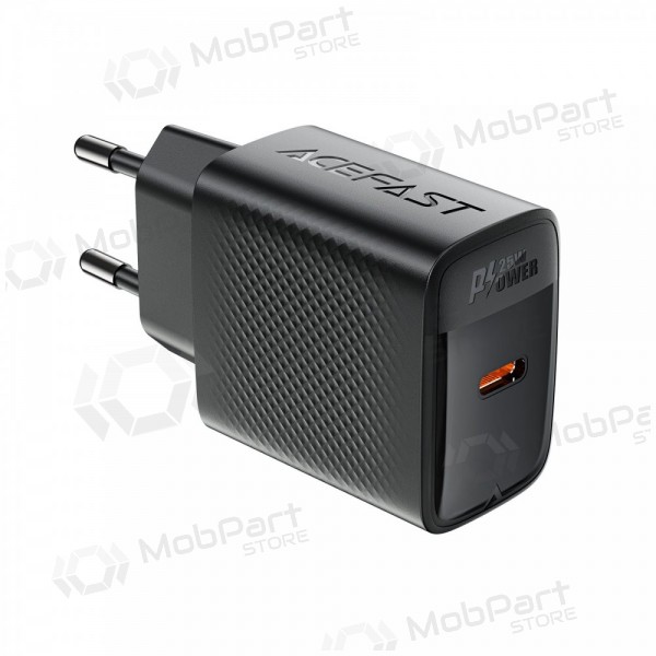 Puhelimen laturi Acefast A104 25 W GaN USB-C musta