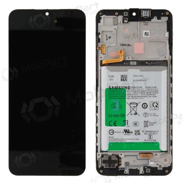 Samsung Galaxy A16 5G näyttö (musta) (kehyksellä ja paristo) (alkuperäinen) Samsung Galaxy A16 5G näyttö (musta) (kehyksellä ja paristo) (alkuperäinen)