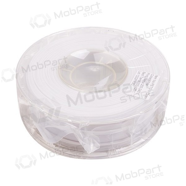 3D spausdinimo plastikas PETG, 1.75mm, 1kg, valkoinen 3D spausdinimo plastikas PETG, 1.75mm, 1kg, valkoinen