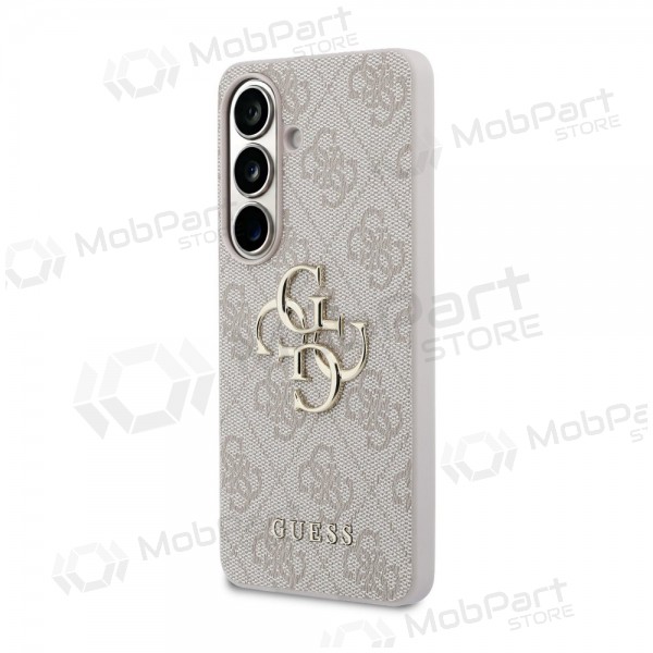 Samsung Galaxy S26 kotelo - Guess PU 4G Metal Logo (vaaleanpunainen)