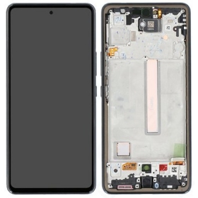 Samsung Galaxy A53 5G näyttö (musta) (kehyksellä) (alkuperäinen)