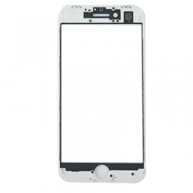 Apple iPhone 8 / SE 2020 Näytön lasi kehyksellä ja OCA (v2) (valkoinen) - Premium