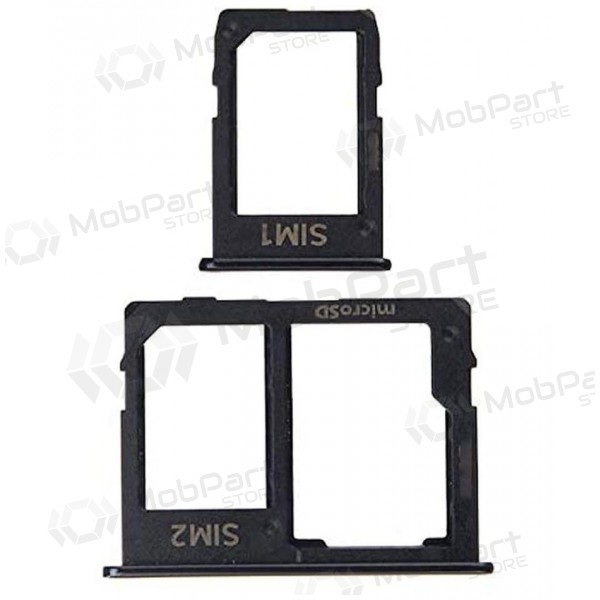 Samsung J415 Galaxy J4+ 2018 SIM kortin pidike (2kpl) (musta)