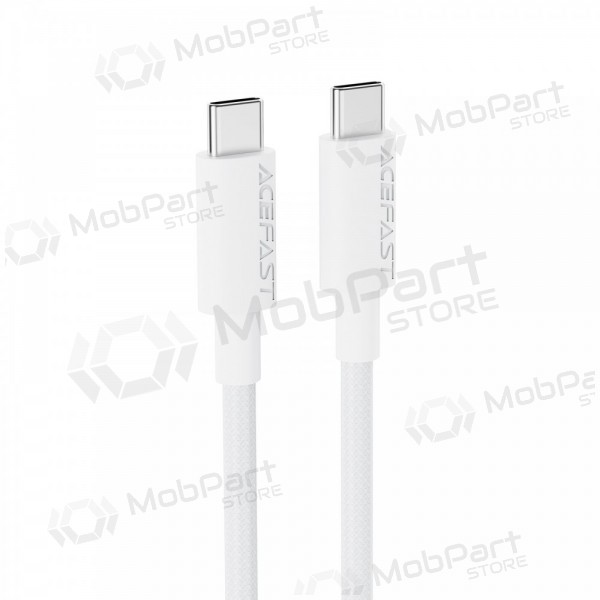 USB kaapeli Acefast C18-03 60W USB-C to USB-C 1.2m valkoinen