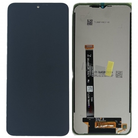 Ekranas Samsung G556 Xcover 7 5Gkanssa lietimui jautriu stikliuku Black ORG