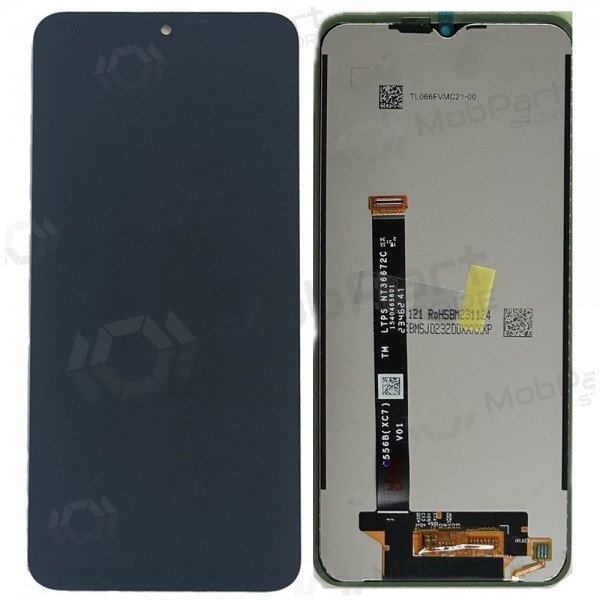 Ekranas Samsung G556 Xcover 7 5Gkanssa lietimui jautriu stikliuku Black ORG