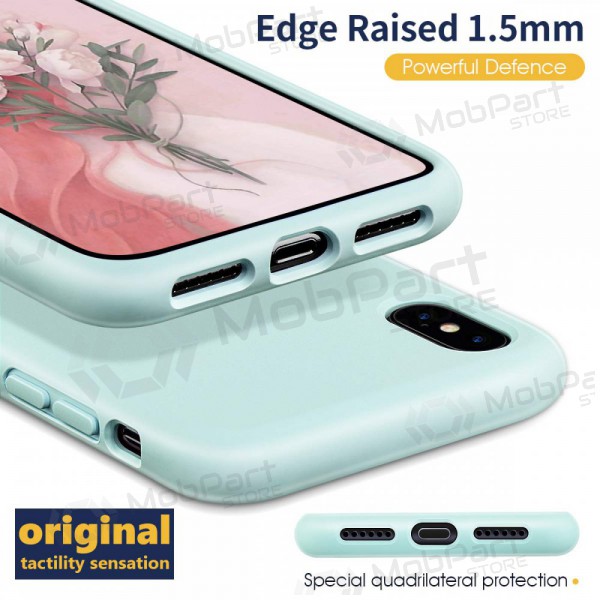 Apple iPhone 12 Pro Max kotelo - Liquid Silicone 1.5mm (mint)