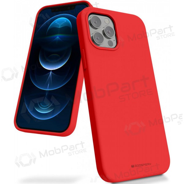 Apple iPhone 11 Pro Max kotelo Mercury -Silicone Case- (punainen)