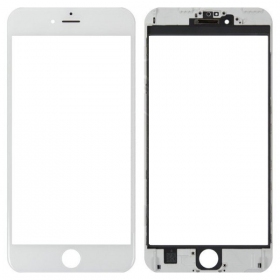 Apple iPhone 6 Plus Näytön lasi kehyksellä (valkoinen) (for screen refurbishing) - Premium