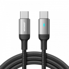 USB kaapeli Joyroom S-CC100A10 Type-C to Type-C 100W 1.2m musta