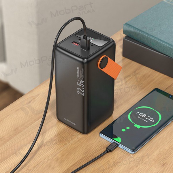 Ulkoinen paristo Power Bank Borofone BJ66B 22.5W+PD20W 60000mAh musta
