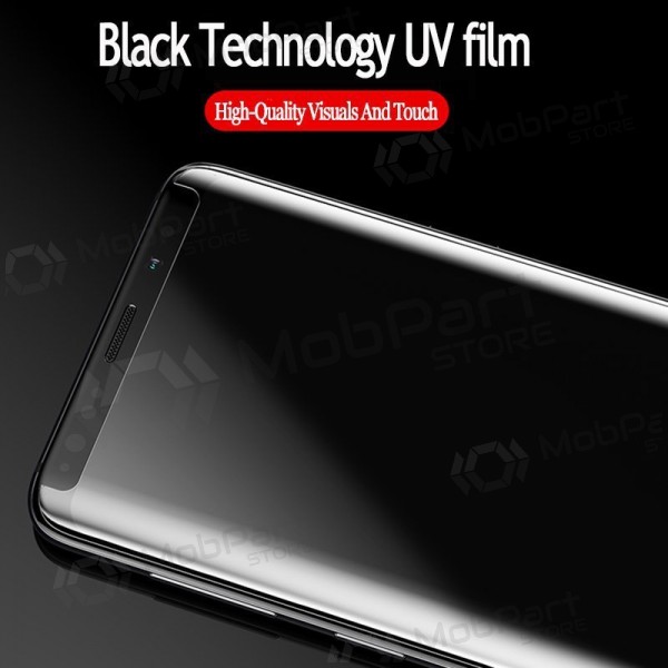 LCD apsauginis stikliukas Nano Optics 5D UV Glue Samsung S928 S24 Ultra lenktas läpinäkyvä