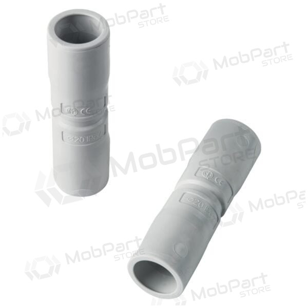 Tiesuskanssajungimas Elettrocanali EC74016 (D16, harmaa (RAL7035),kanssa išplatintu galu, behalogenis)