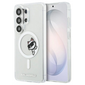 Samsung Galaxy S26 Ultra kotelo - Karl Lagerfeld IML Choupette Peekaboo Logo Magnetic (läpinäkyvä)