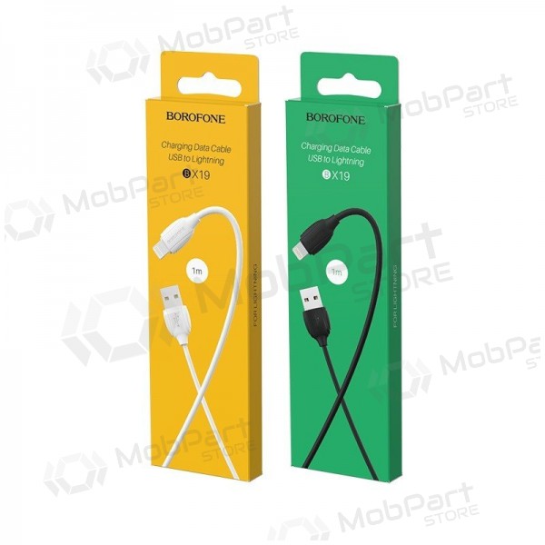 Lightning-kaapeli Borofone BX19 USB-A–Lightning 1 m valkoinen