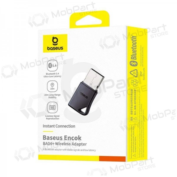 Bluetooth sovitin Baseus BA04+ Bluetooth 5.4 musta A10082600121-00