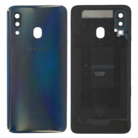 Samsung A405 Galaxy A40 2019 takaakkukansi (musta) (käytetty grade B, alkuperäinen)