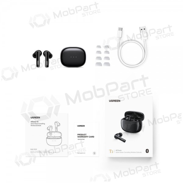 Langattomat kuulokkeet Ugreen WS106 HiTune T3 Active Noise-Cancelling Earbuds Langattomat kuulokkeet Ugreen WS106 HiTune T3 Active Noise-Cancelling Earbuds
