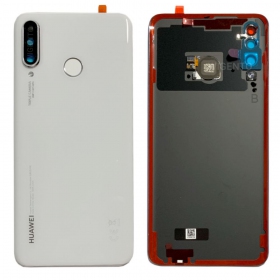 Huawei P30 Lite / P30 Lite New Edition 2020 48MP takaakkukansi valkoinen (Pearl White) (käytetty grade A, alkuperäinen)