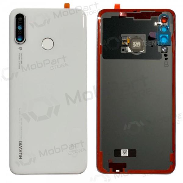 Huawei P30 Lite / P30 Lite New Edition 2020 48MP takaakkukansi valkoinen (Pearl White) (käytetty grade A, alkuperäinen)