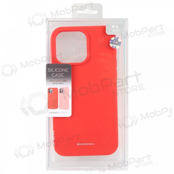 Apple iPhone 11 Pro Max kotelo Mercury -Silicone Case- (punainen)