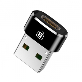 Sovitin Baseus Type-C to USB-A musta CAAOTG-01