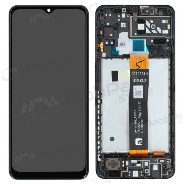 Samsung Galaxy A04s näyttö (musta) (kehyksellä) (alkuperäinen) Samsung Galaxy A04s näyttö (musta) (kehyksellä) (alkuperäinen)