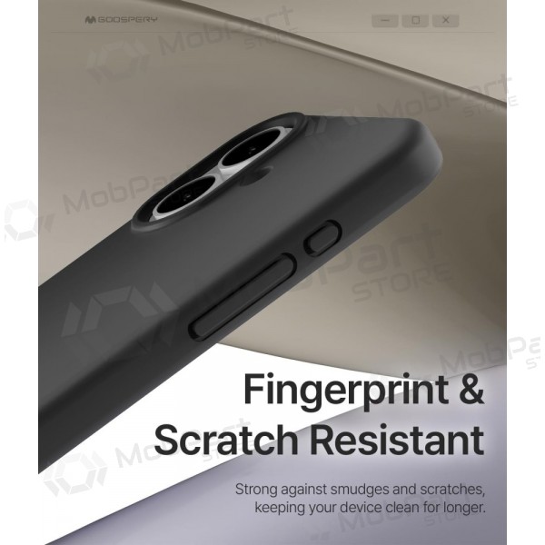 Suojakuori Mercury Pure Magsafe Silicon Case Apple iPhone 17 musta
