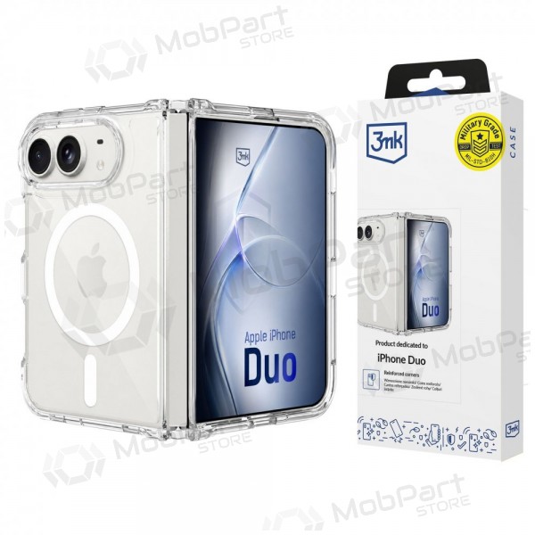 Apple iPhone Duo kotelo - 3mk Armor MagCase (läpinäkyvä)