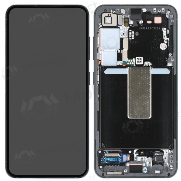 Ekranas Samsung S911 S23 5G su lietimui jautriu stikliuku ja rėmeliu Phantom Black alkuperäinen (service pack) Ekranas Samsung S911 S23 5G su lietimui jautriu stikliuku ja rėmeliu Phantom Black alkuperäinen (service pack)
