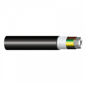 Voimakaapeli AXMK 4x240 mm² alumiini XLPE 0.6/1 kV