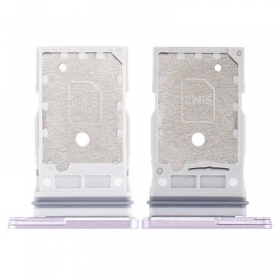 Samsung G990 Galaxy S21 FE SIM kortin pidike (levandos) (service pack) (alkuperäinen)