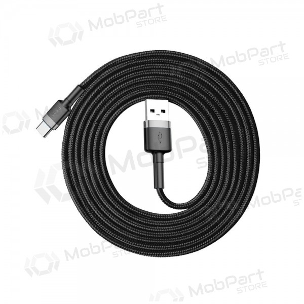 USB-kaapeli Baseus Cafule Type-C 2,0m 2,0A (harmaa-musta) CATKLF-CG1