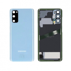 Samsung G981F / G980 Galaxy S20 takaakkukansi (Cloud Blue) (käytetty grade C, alkuperäinen)
