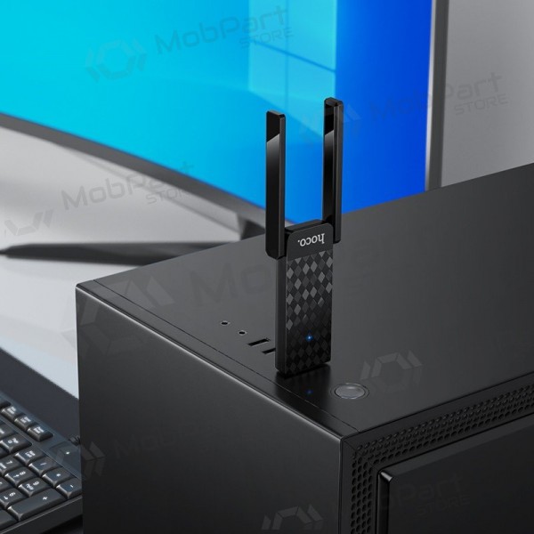 USB Wi-Fi-sovitin Hoco HI34 USB 3.0 Wi-Fi 6 musta