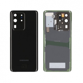 Samsung G988 Galaxy S20 Ultra takaakkukansi musta (Cosmic Black) (käytetty grade C, alkuperäinen)