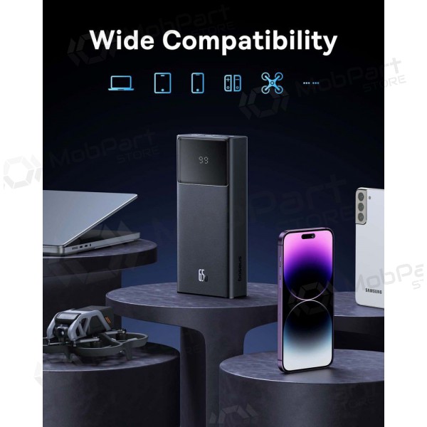 Ulkoinen paristo Power Bank Baseus StarLord 65W 20000mAh musta P10022906113-00