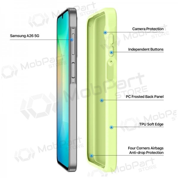Samsung Galaxy A26 kotelo - Dux Ducis Yind (vihreä)