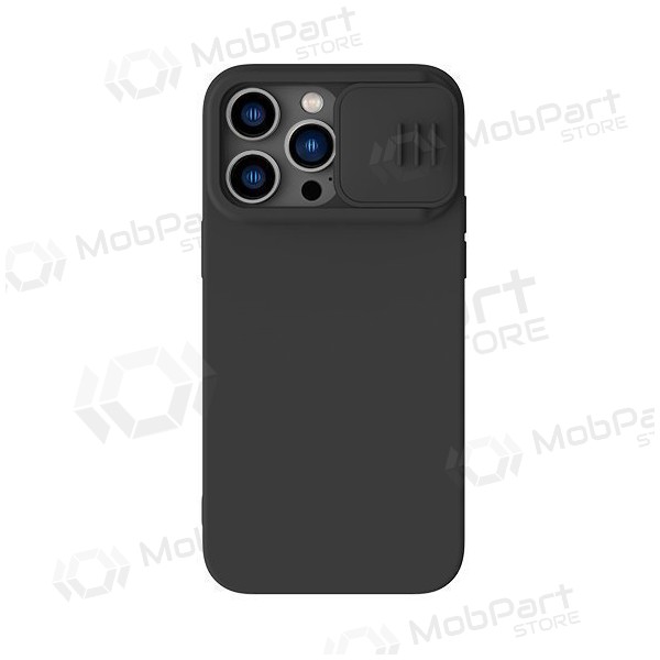 Apple iPhone 15 Plus suojakuori „Nillkin Silicone“ (musta)