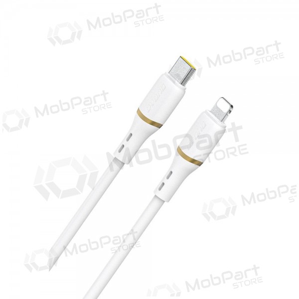 Lightning-kaapeli Dudao L25X USB-C–Lightning 1 m 30 W valkoinen