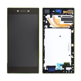Sony E6853 Xperia Z5 Premium näyttö (kultainen) (kehyksellä) (käytetty grade B, alkuperäinen)