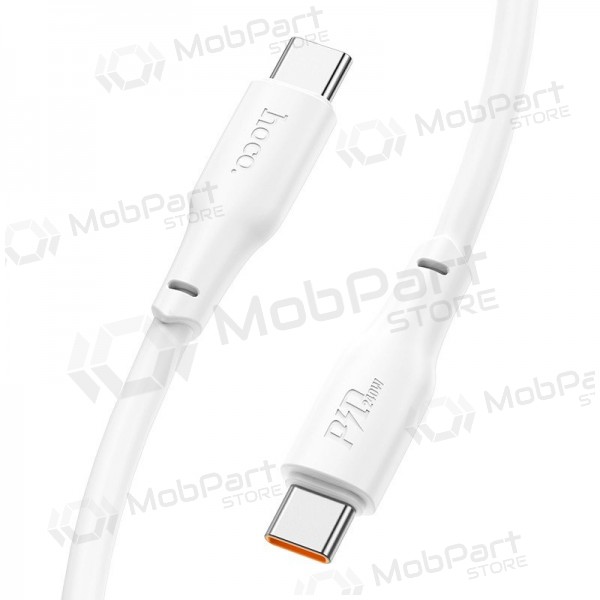 USB kaapeli Hoco X93 60W USB-C to USB-C 2.0m valkoinen