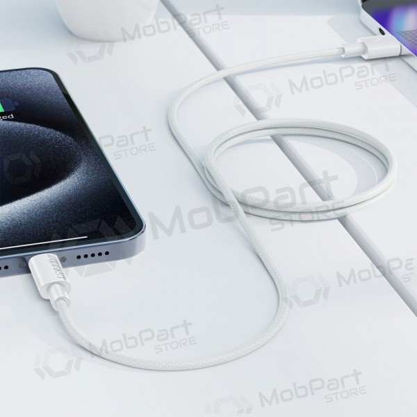 USB kaapeli Acefast C18-04 USB-A to USB-C 1.2m valkoinen