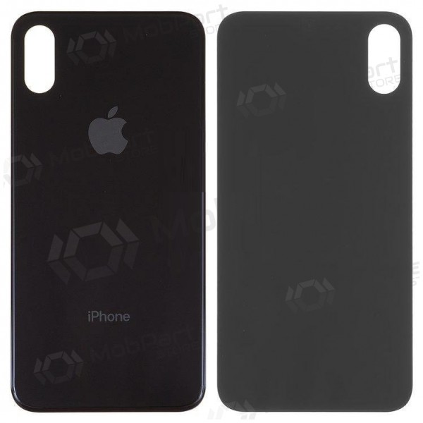 Apple iPhone XS takaakkukansi harmaa (space grey) (bigger hole for camera) Apple iPhone XS takaakkukansi harmaa (space grey) (bigger hole for camera)