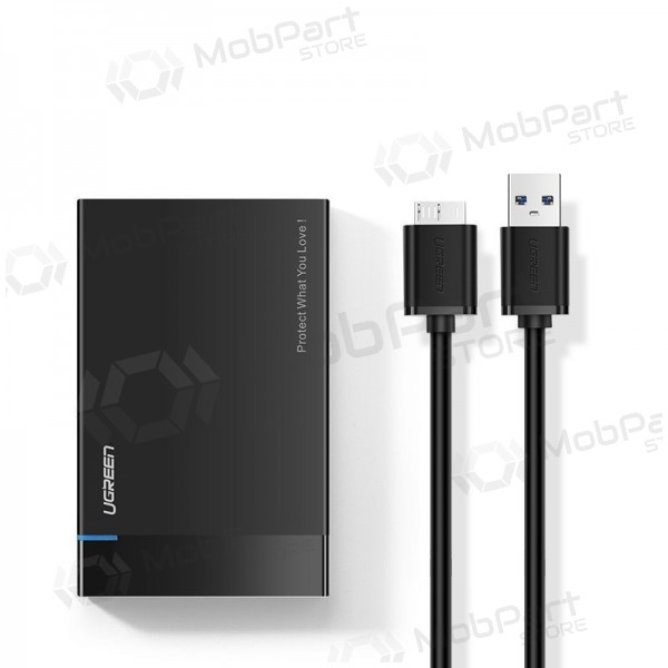 2.5" HDD SSD sovitin Ugreen US221 + 0.5m cable musta