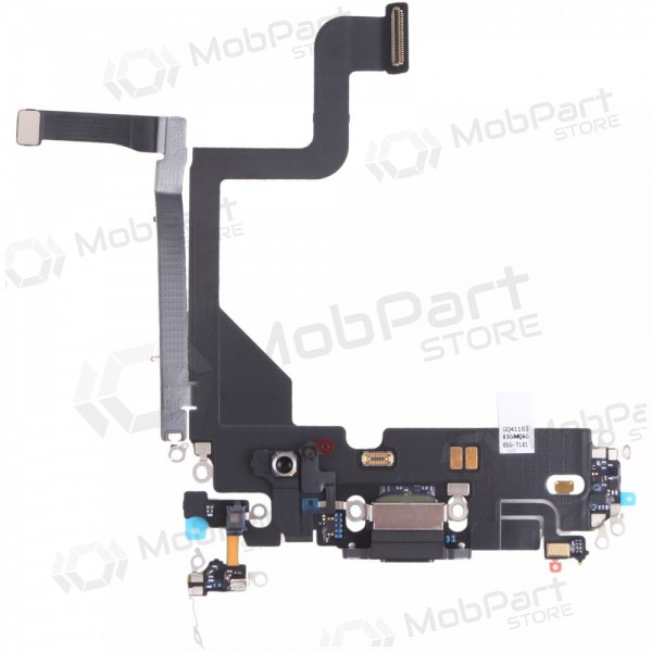 Apple iPhone 13 Pro latausliitin ja mikrofoniliitin (musta)