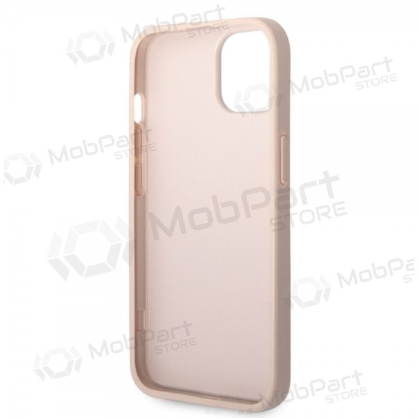 Apple iPhone 14 kotelo - Guess PU 4G Metal Logo (vaaleanpunainen)