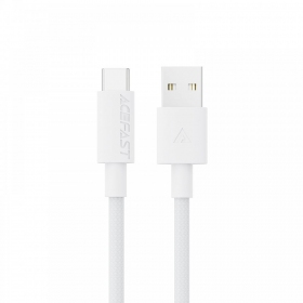 USB kaapeli Acefast C18-04 USB-A to USB-C 1.2m valkoinen