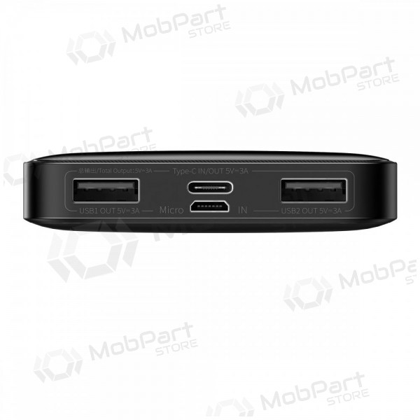 Ulkoinen paristo Power Bank Baseus Bipow Type-C PD+2xQuick Charge 3.0 15W 10000mAh musta PPBD050001